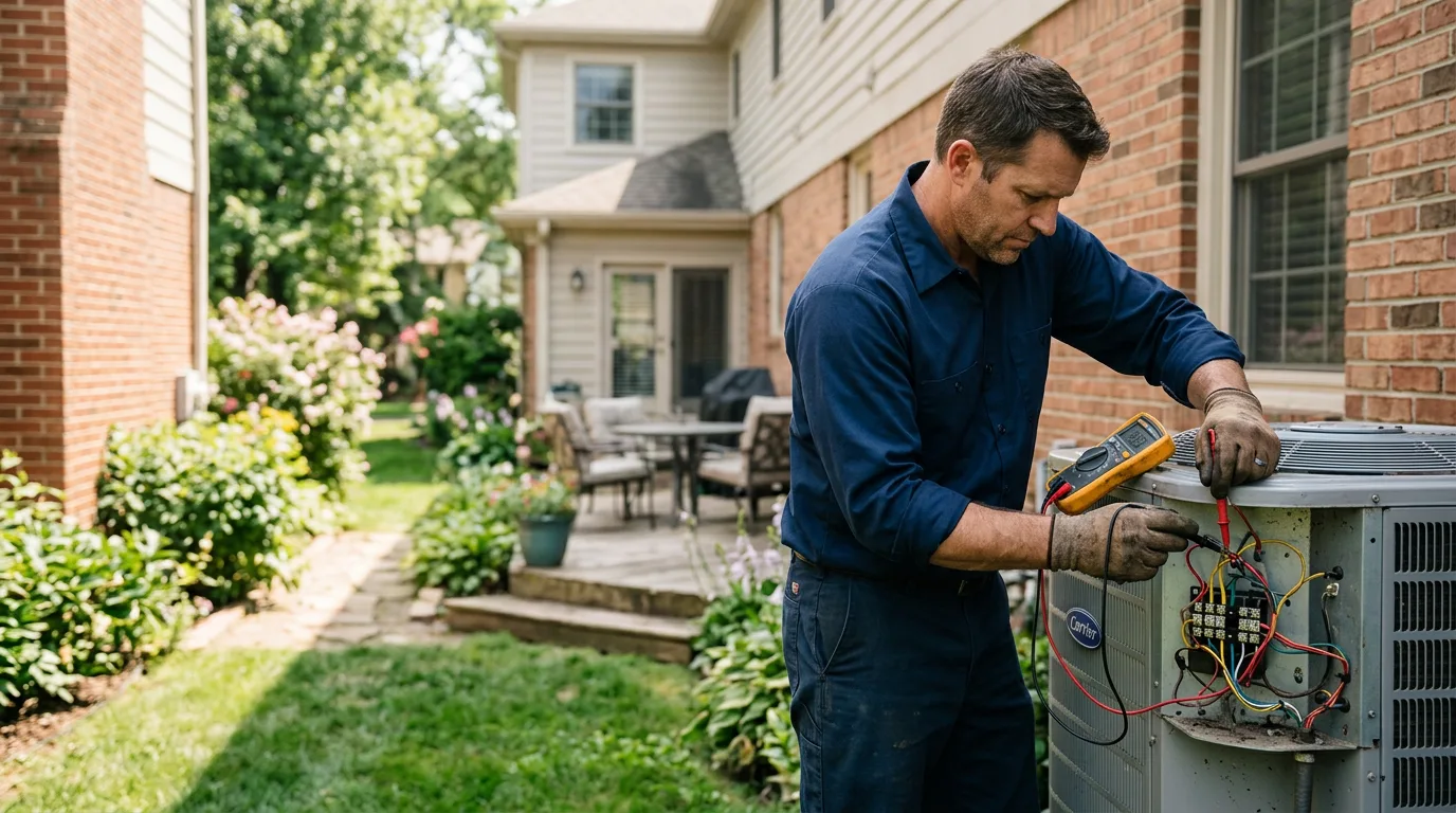 HVAC technician working near Bond, CO